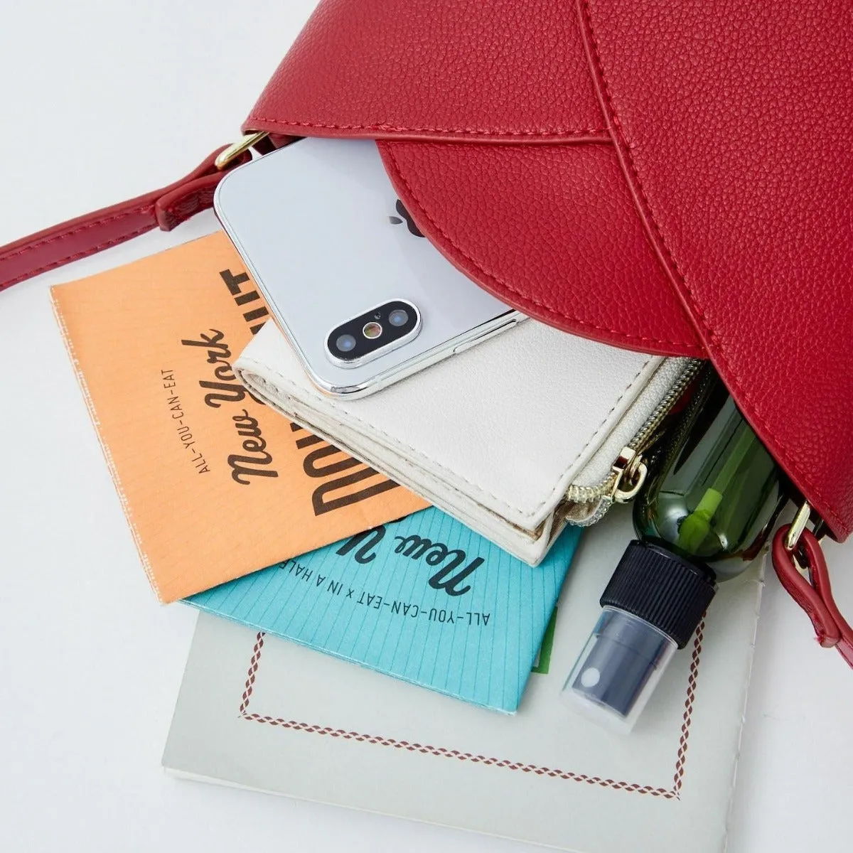 Anello Legato Tulip Mini Shoulder Bag in Red