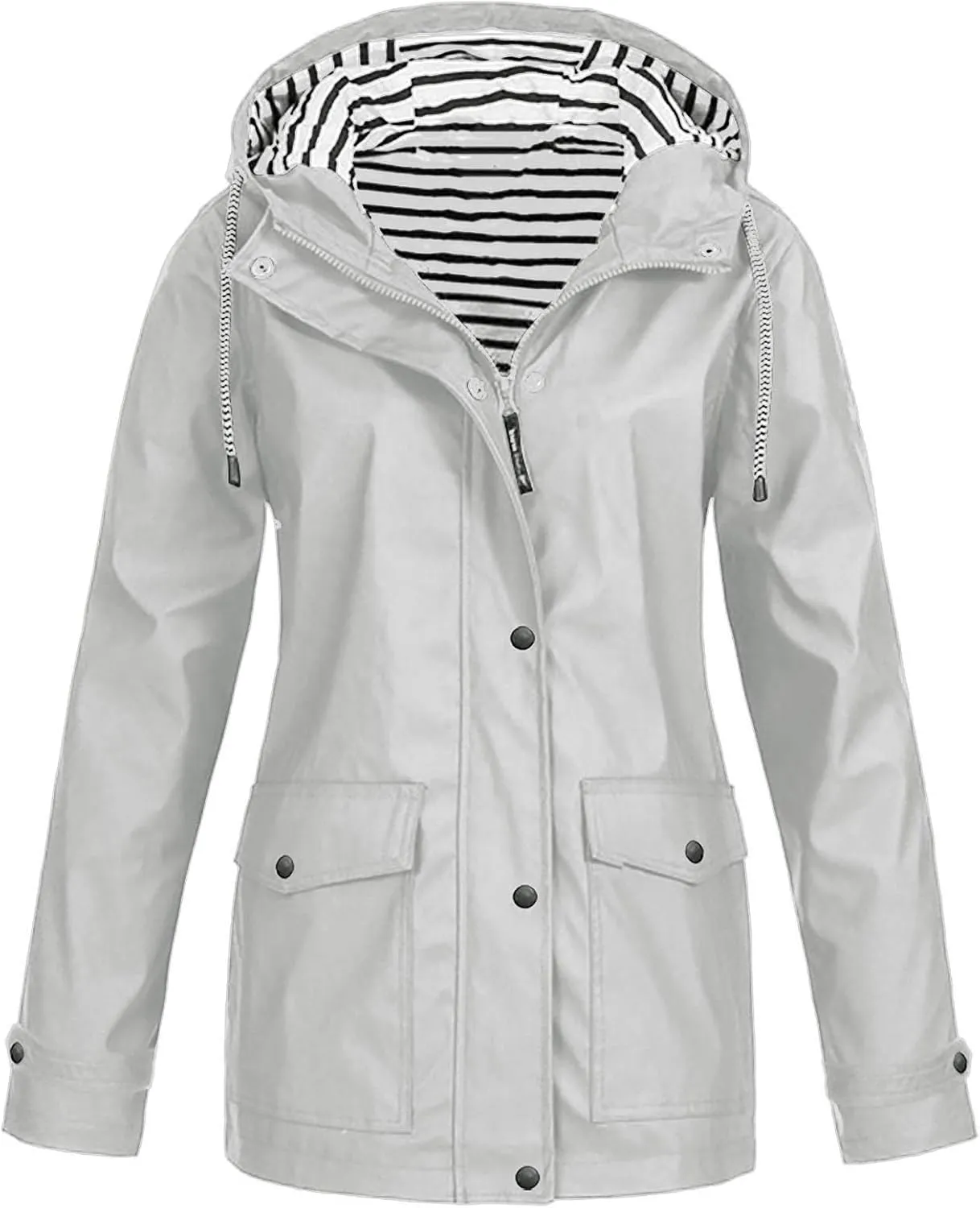 Aniywn Rain Jackets for Women Waterproof Rain Jacket Lightweight Outdoor Windbreaker Rain Coat Shell for Hiking, Travel