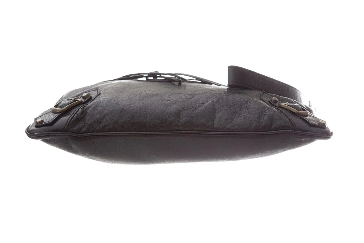Balenciaga Black City Bag Wristlet