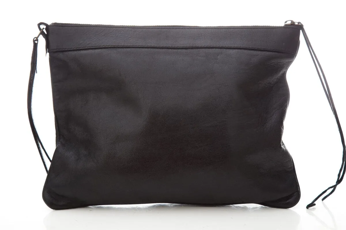 Balenciaga Black City Bag Wristlet