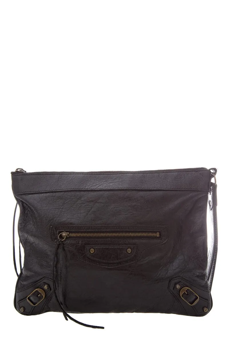Balenciaga Black City Bag Wristlet