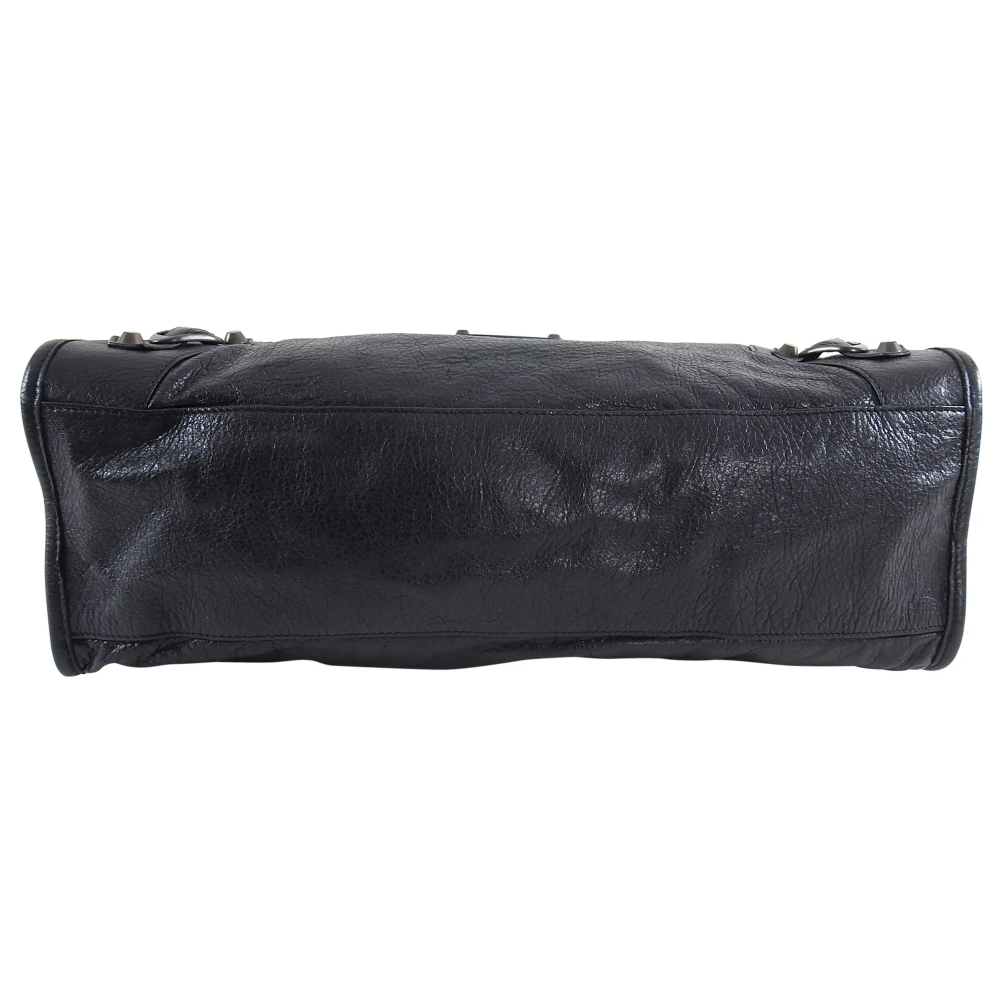 Balenciaga Black Classic Motocross City Bag