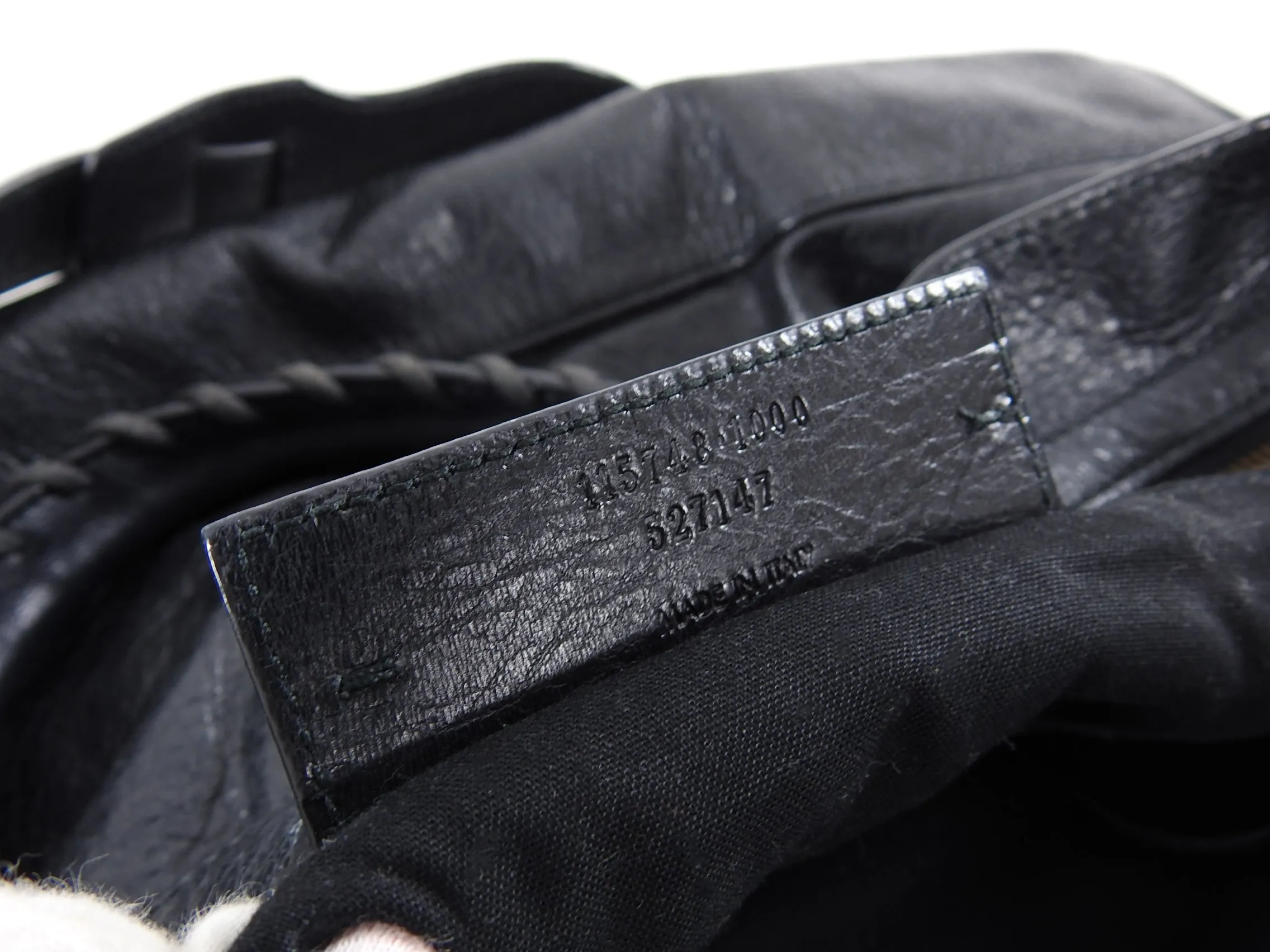 Balenciaga Black Classic Motocross City Bag