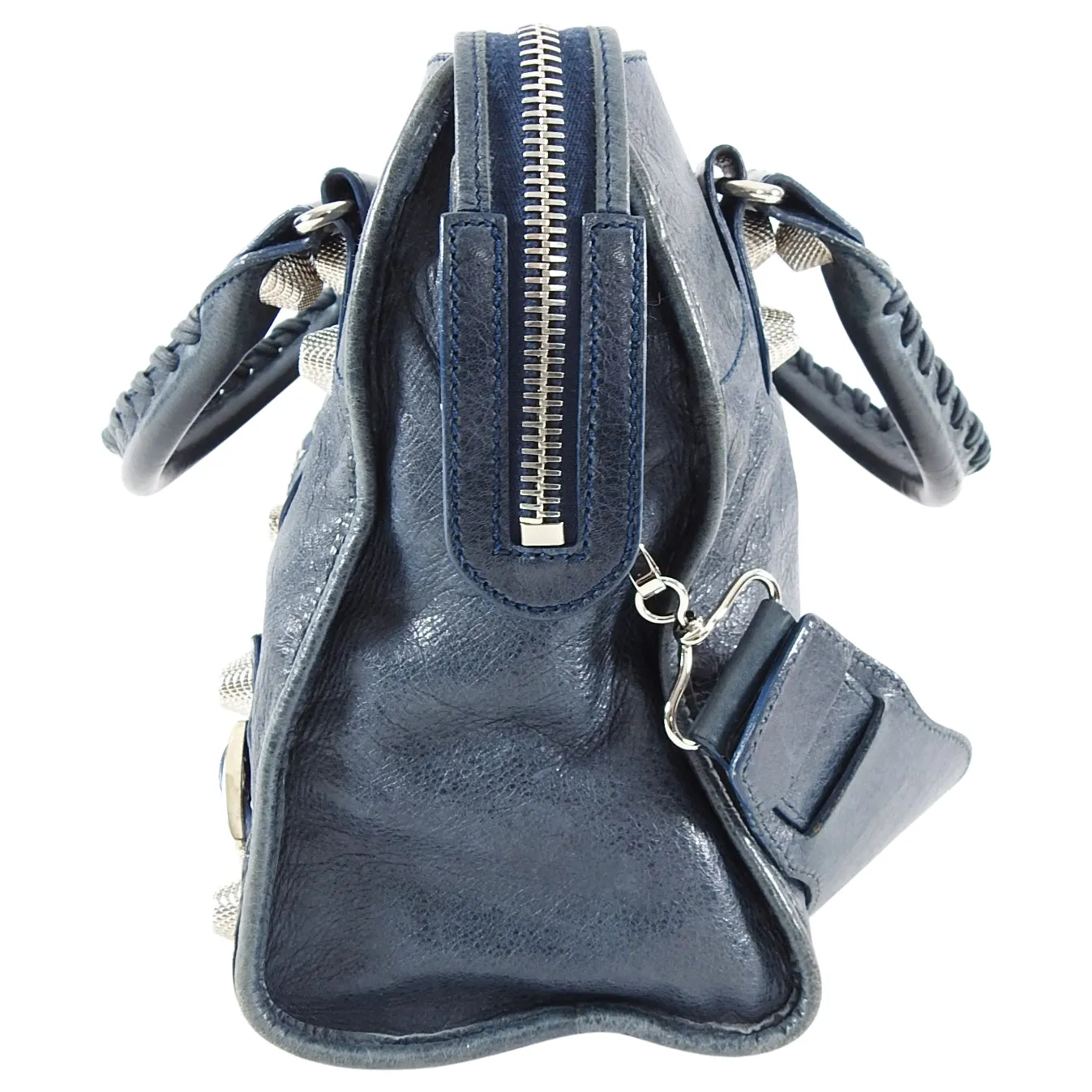 Balenciaga City Bag Denim Blue Giant 21 Silver Hardware