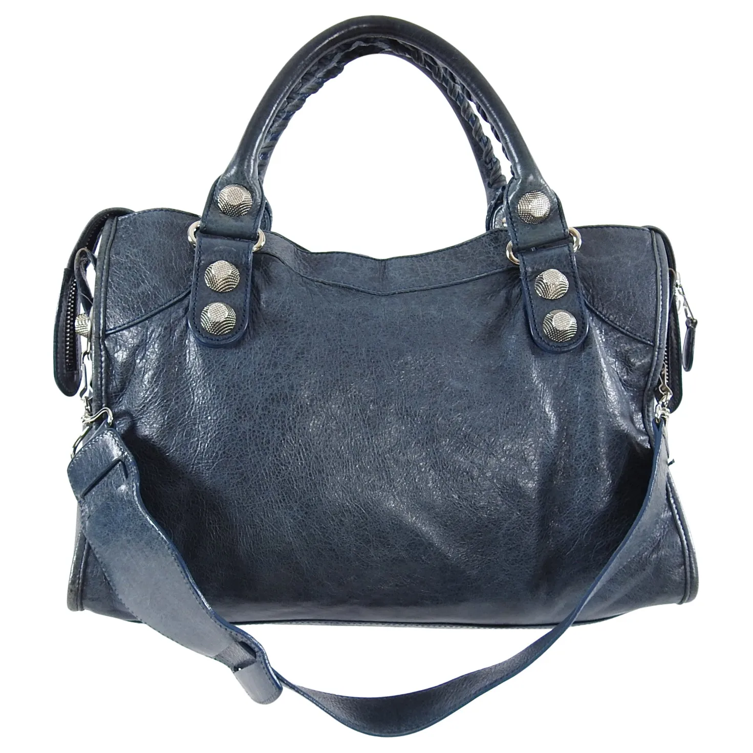 Balenciaga City Bag Denim Blue Giant 21 Silver Hardware
