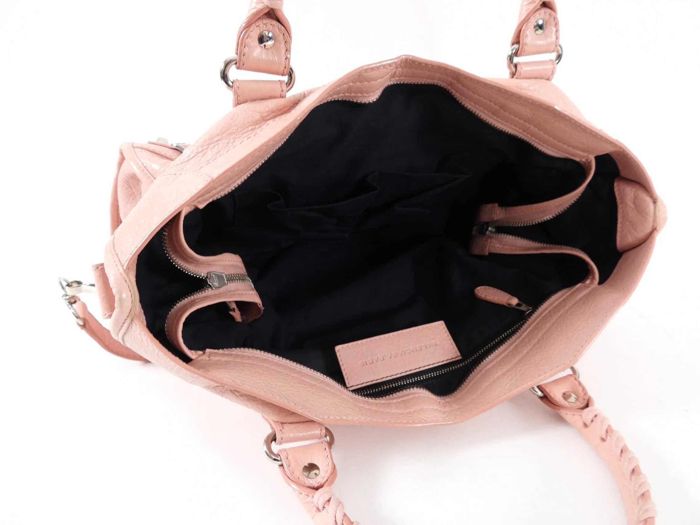Balenciaga Light Pink Leather City Classic Medium Bag