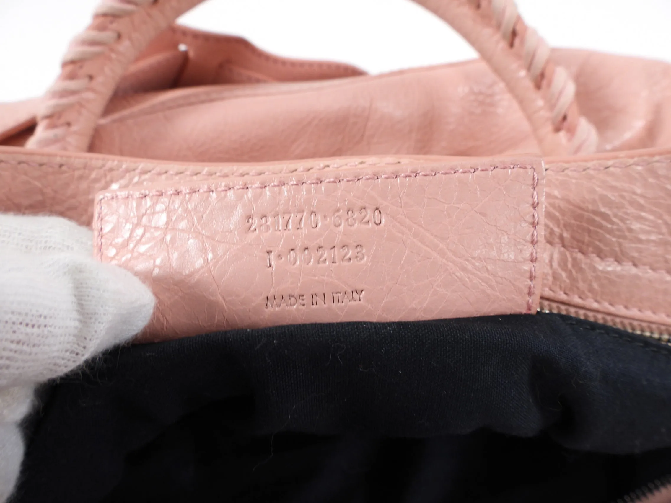 Balenciaga Light Pink Leather City Classic Medium Bag
