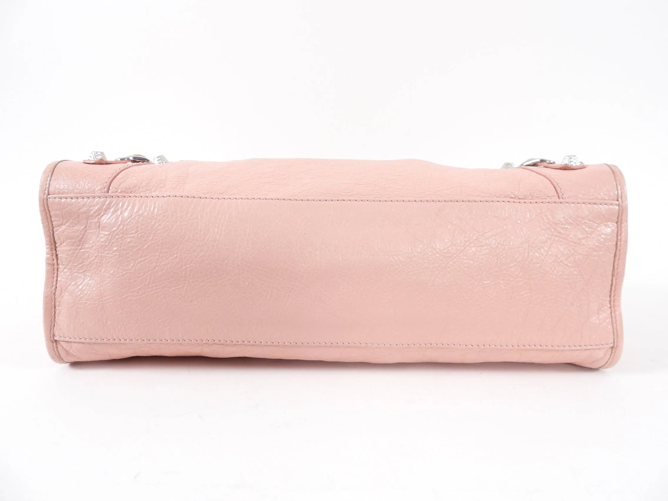 Balenciaga Light Pink Leather City Classic Medium Bag