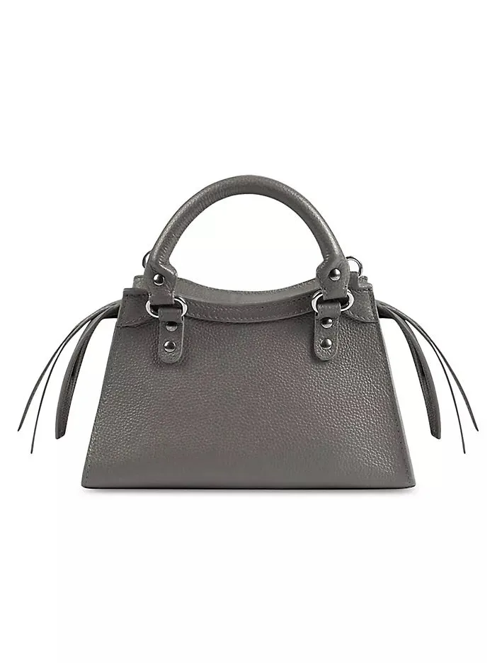 BALENCIAGA NEO CLASSIC MINI TOP-HANDLE LEATHER BAG