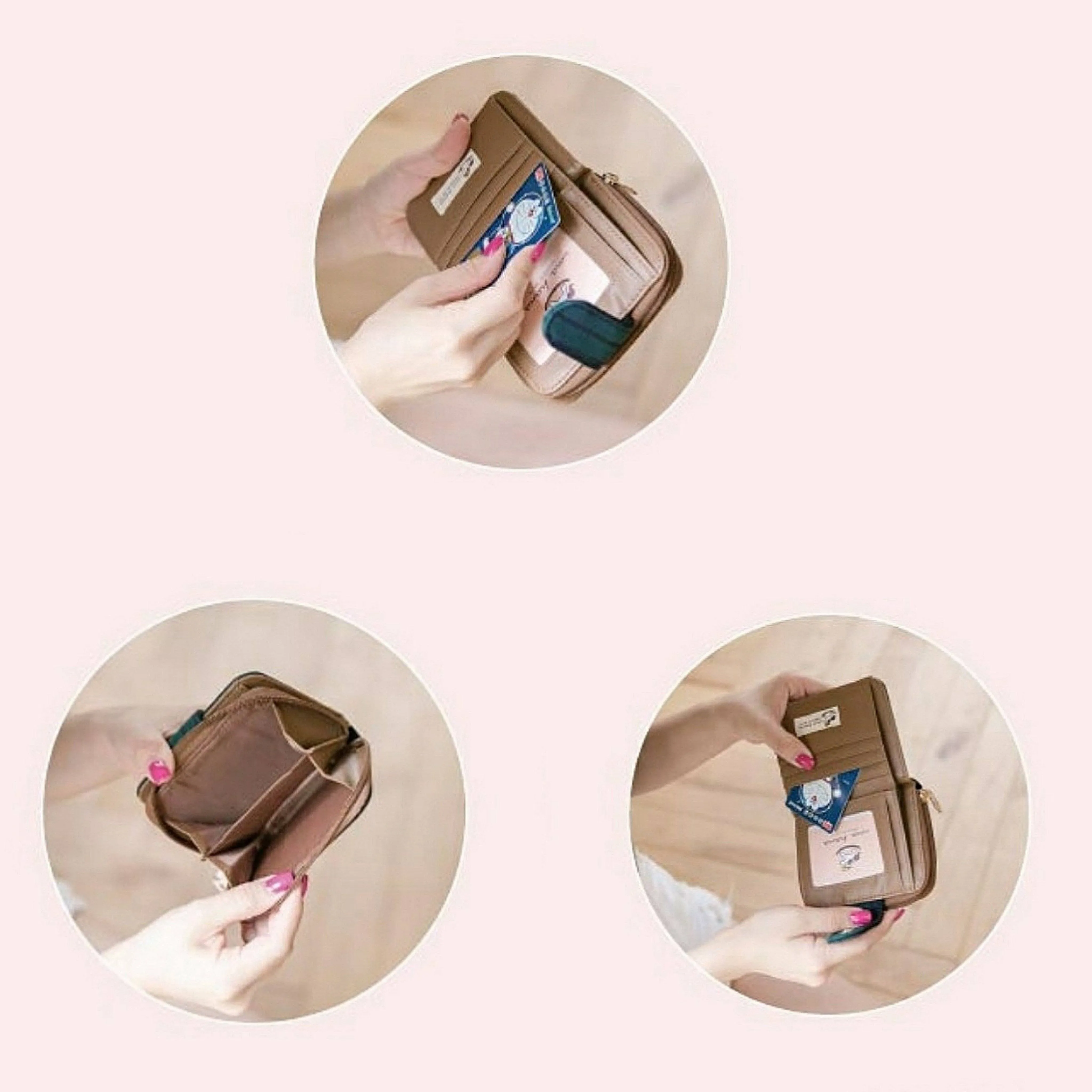 Blue Boba Frenchie Short Wallet