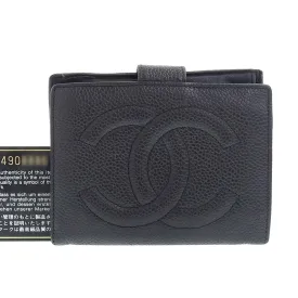 Chanel Caviar Skin Bifold Wallet with Coin Pocket A13497