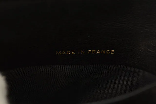 Chanel Caviar Skin Vintage Wallet Black