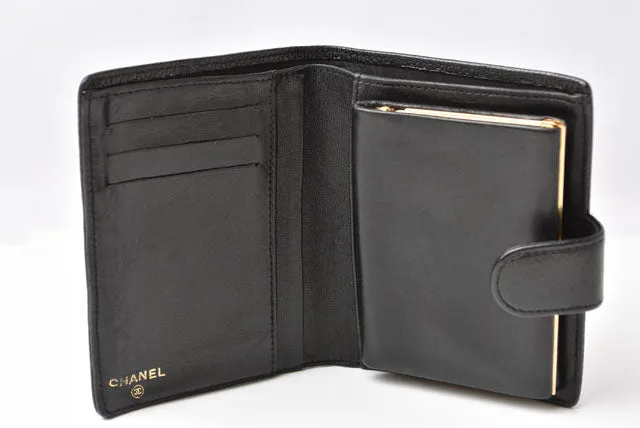 Chanel Caviar Skin Vintage Wallet Black