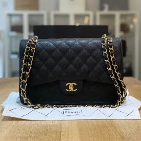 Chanel Classic Double Flap Jumbo Caviar