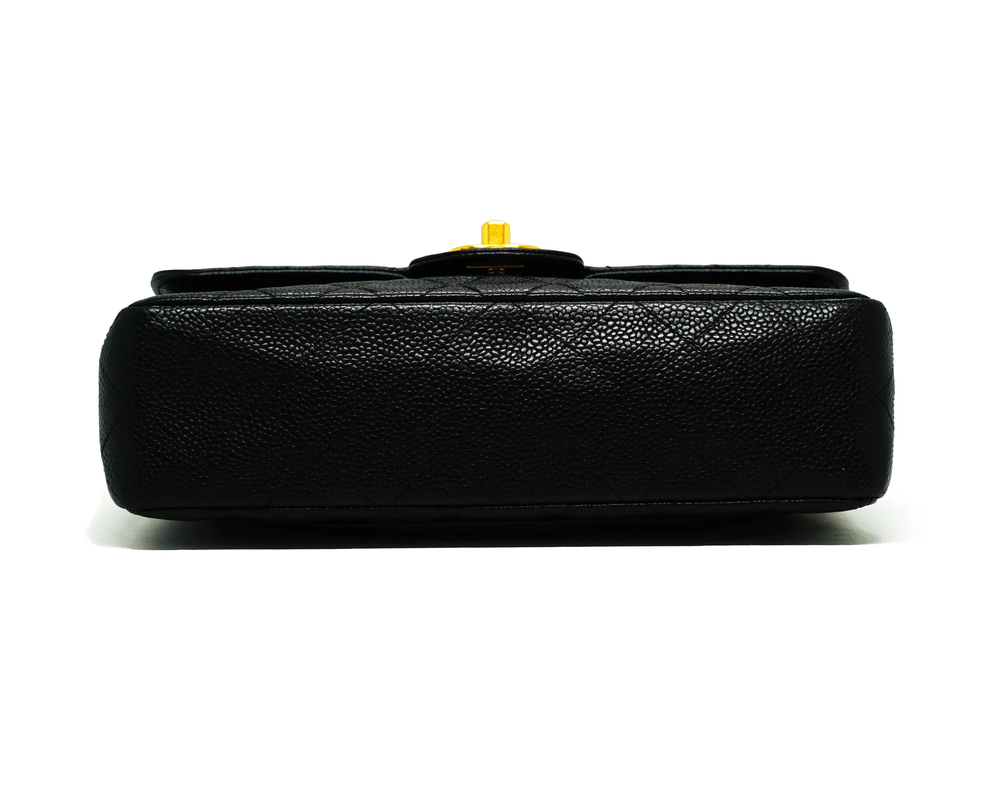 Chanel Vintage Black Caviar Small Classic Flap Bag