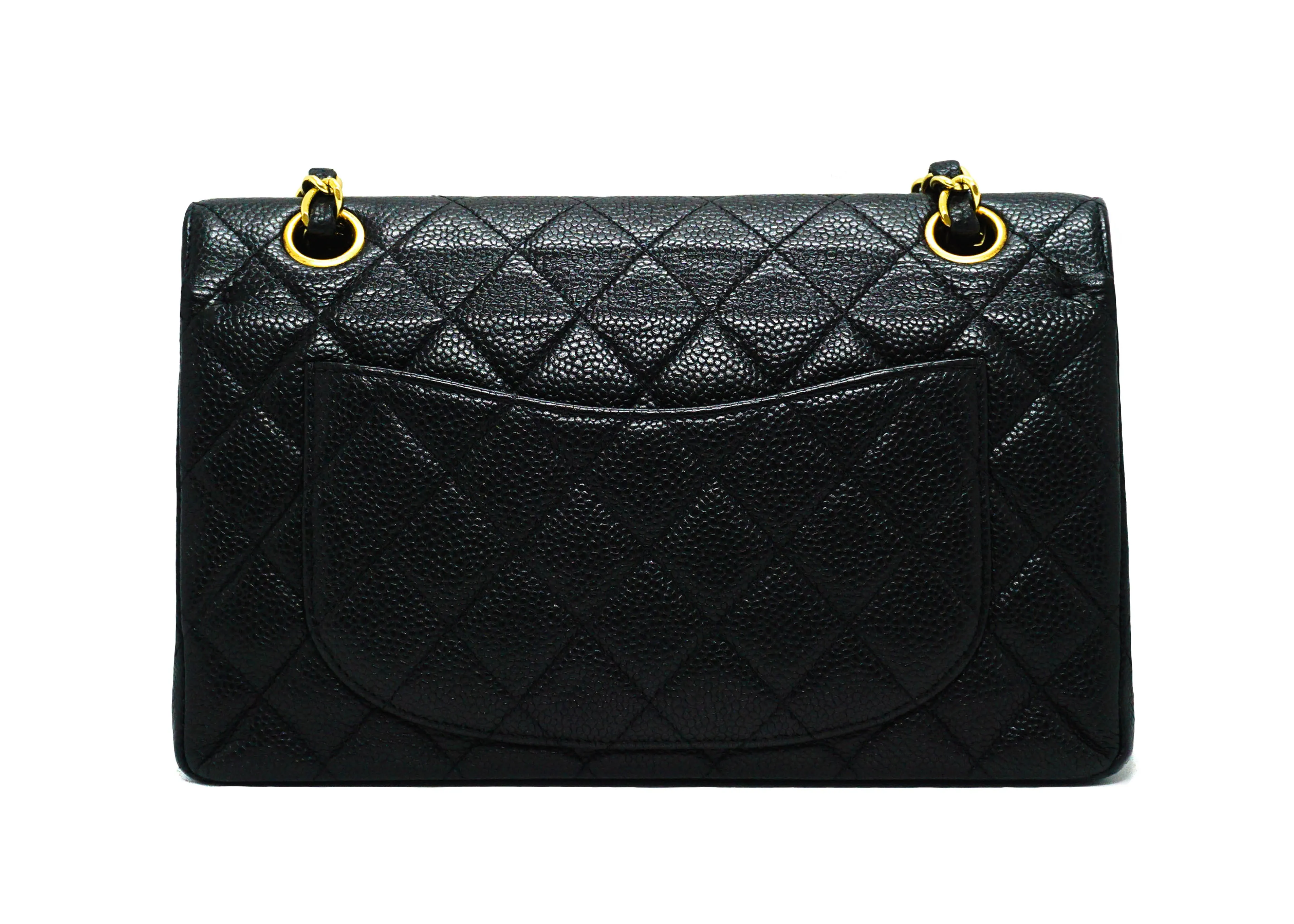 Chanel Vintage Black Caviar Small Classic Flap Bag