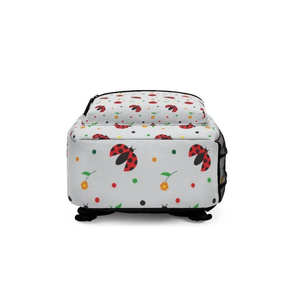 Cute Small Ladybugs Backpack, College Backpack, Teens Backpack everyday use, Travel Backpack, Weekend bag, Laptop Backpack