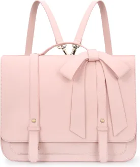 ECOSUSI Briefcase for Women Messenger Backpack PU Leather 14 inch Laptop Bag Satchel Computer Bag for College Business Travel