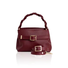 Emily 20 Leather Handbag- Cherry Red