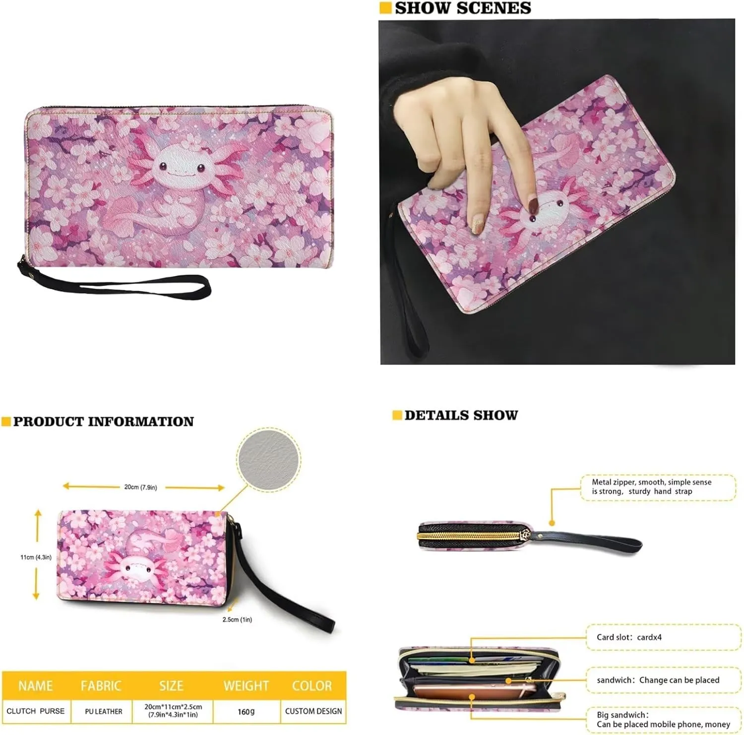 Fashion Purse and Wallet Set for Women Travel Outdoor Shopping Work