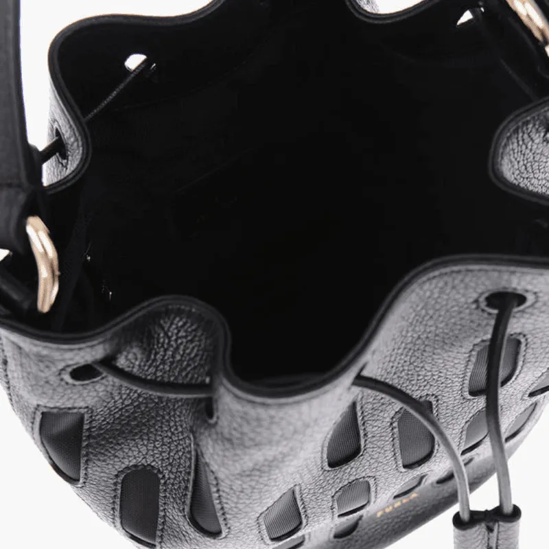 Furla Block Small Bucket Bag - Nero