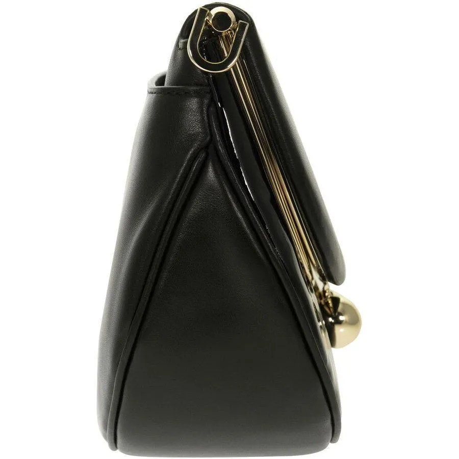 Furla Portagioia Mini Crossbody - Black/Gold