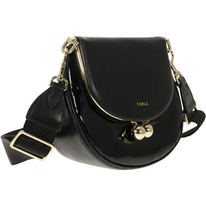 Furla Portagioia Mini Crossbody - Black/Gold