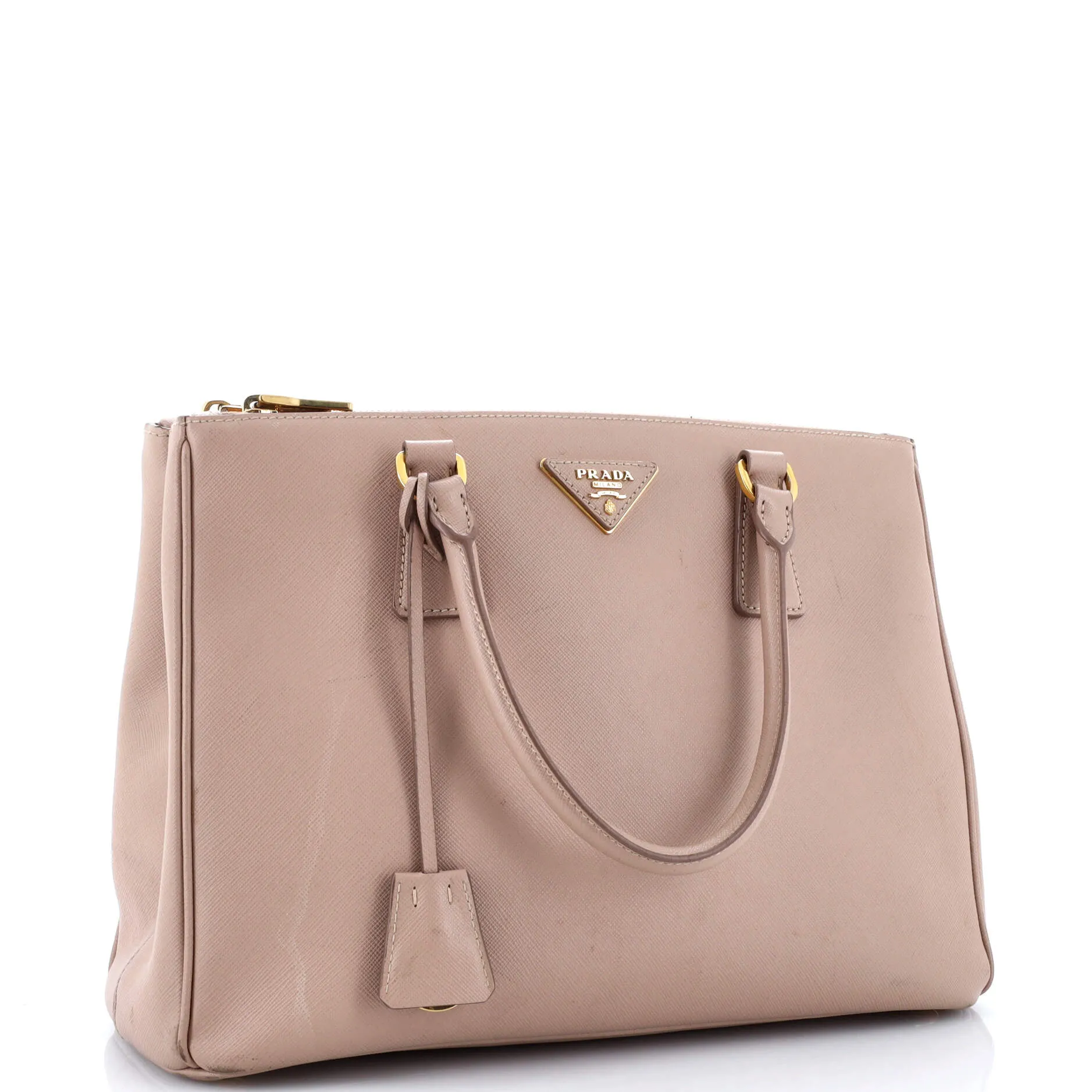 Galleria Double Zip Tote Saffiano Leather Medium