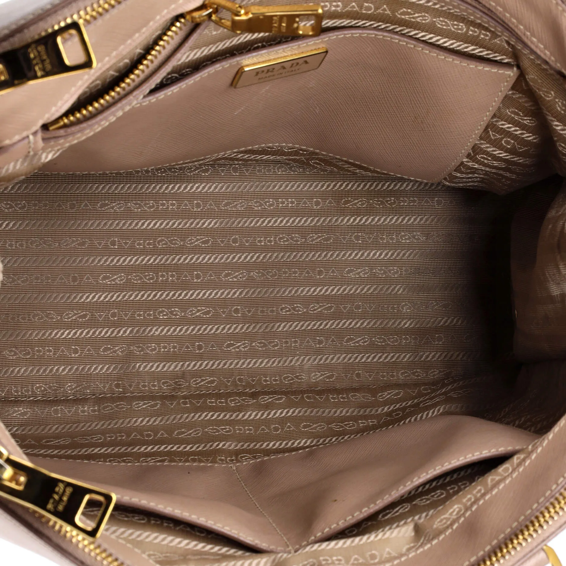 Galleria Double Zip Tote Saffiano Leather Medium