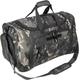 Gym Bag for Women & Men Tactical Duffle Military Weekender Work Out Lightweight Waterproof Sports Tote Shoe Pocket BlackCamo