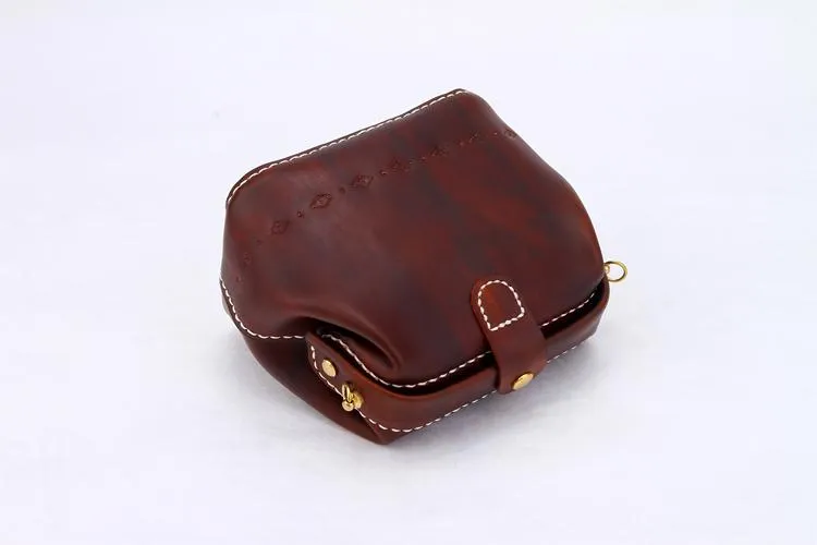 Handmade Womens Red Leather Small doctor Purse shoulder doctor bags for women