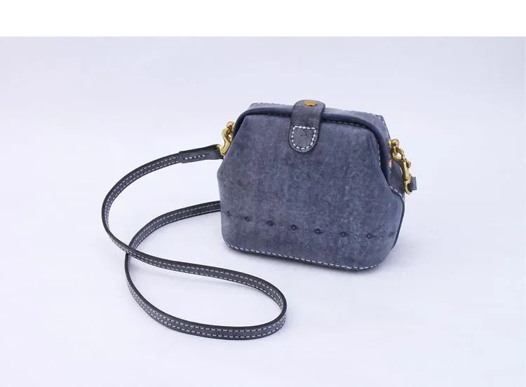 Handmade Womens Red Leather Small doctor Purse shoulder doctor bags for women