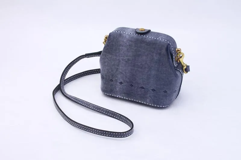 Handmade Womens Red Leather Small doctor Purse shoulder doctor bags for women