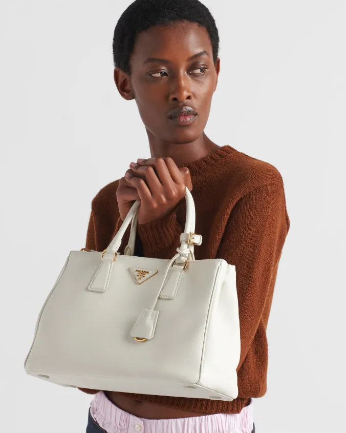 Large prada galleria leather bag