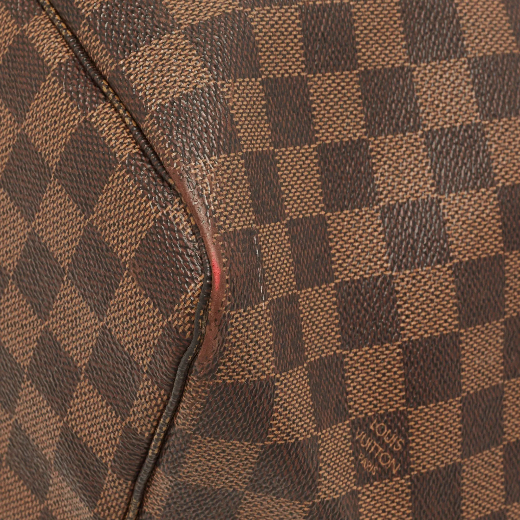 LOUIS VUITTON Damier Ebene Canvas Neverfull GM Bag