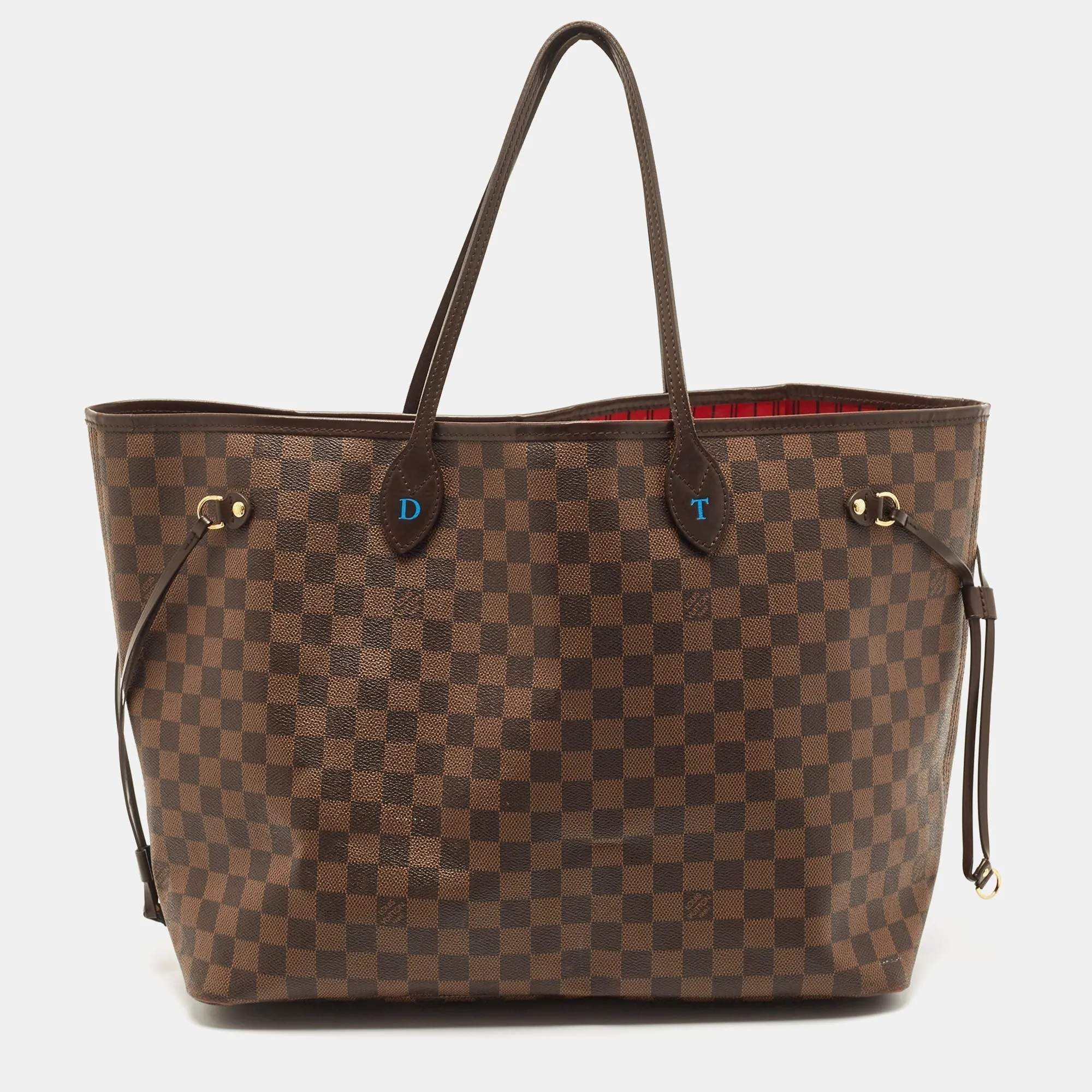 LOUIS VUITTON Damier Ebene Canvas Neverfull GM Bag