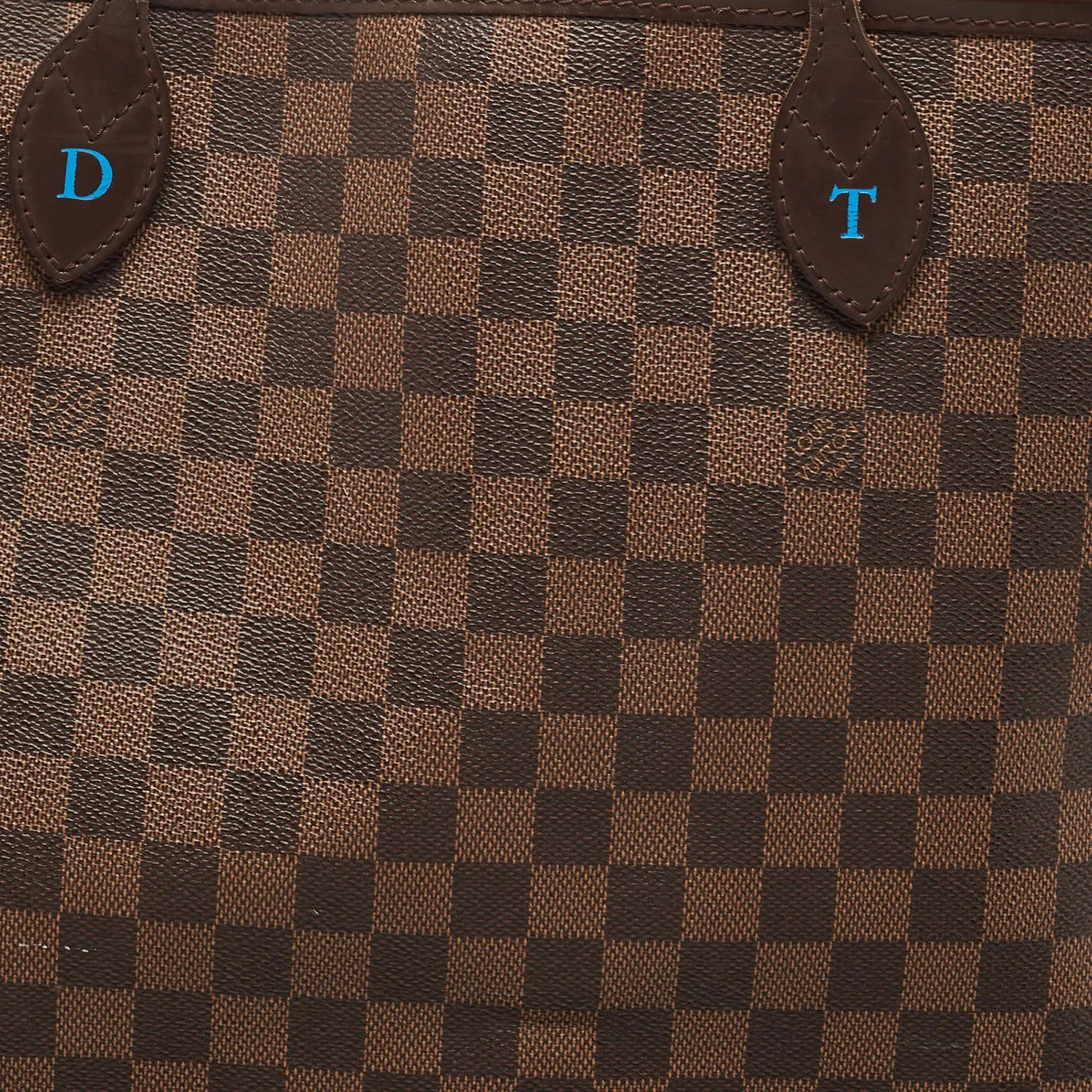 LOUIS VUITTON Damier Ebene Canvas Neverfull GM Bag