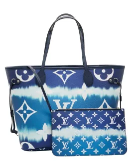 Louis Vuitton GM Blue Escale neverfull with SHW  - AJC0778