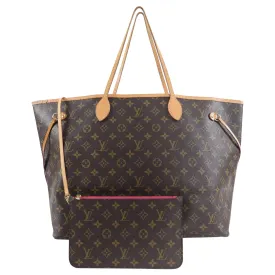 Louis Vuitton Monogram Neverfull GM Large Tote Bag and Pouch