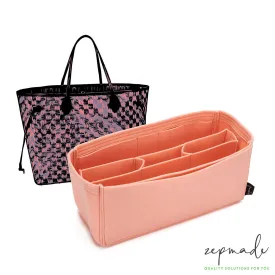 Louis Vuitton Neverfull Organizer Insert, Bag Organizer with Middle Compartment and Pen Holder