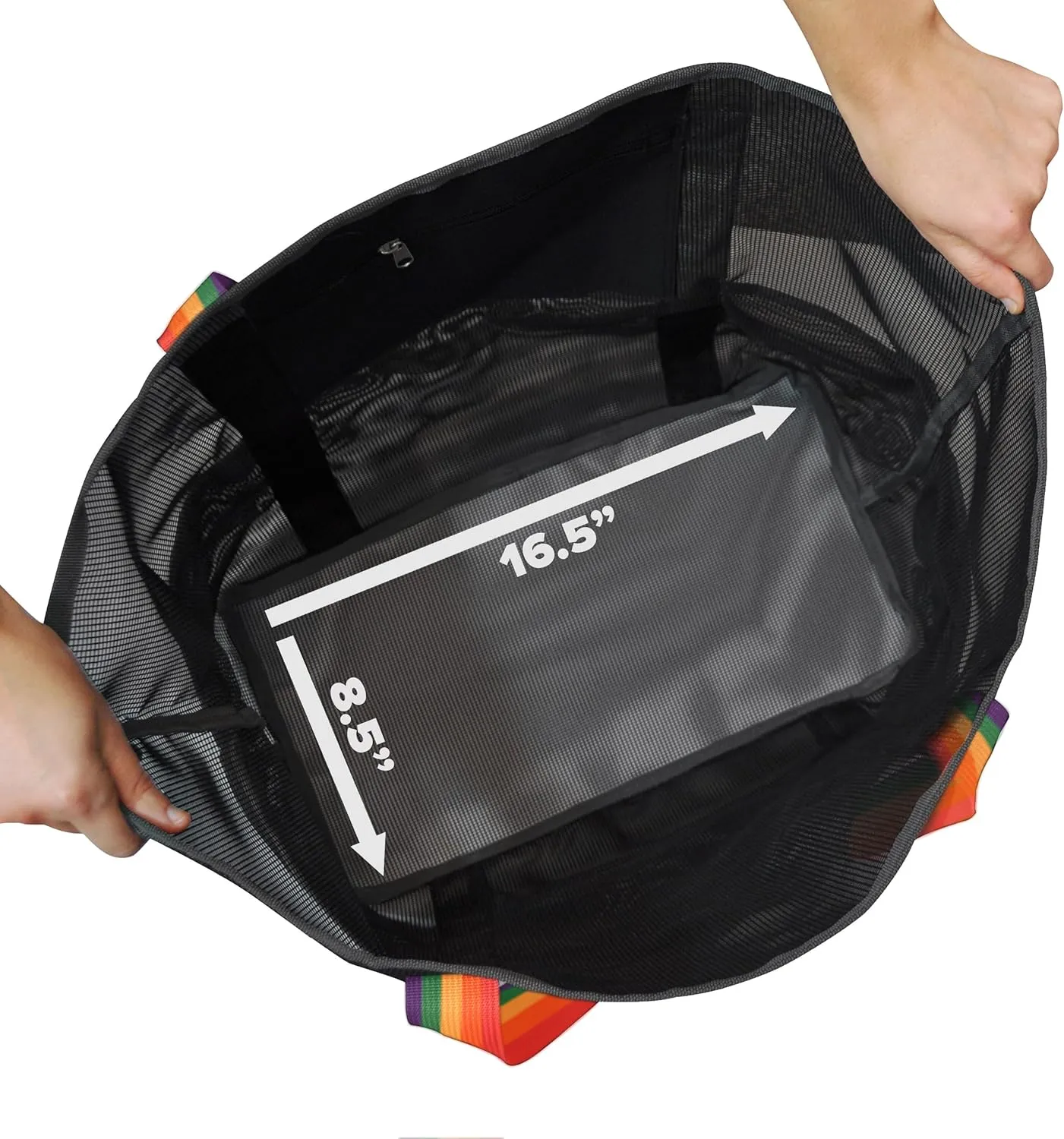 Mesh Sand Free Bag - Strong Lightweight Bag For Beach & Vacation Essentials. Tons of Storage!