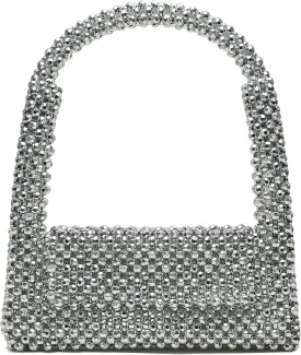 Miuco Pearl Bag Clutch Purses For Women Wedding Bride Purse Sparkly Glitterl Beaded Handbag