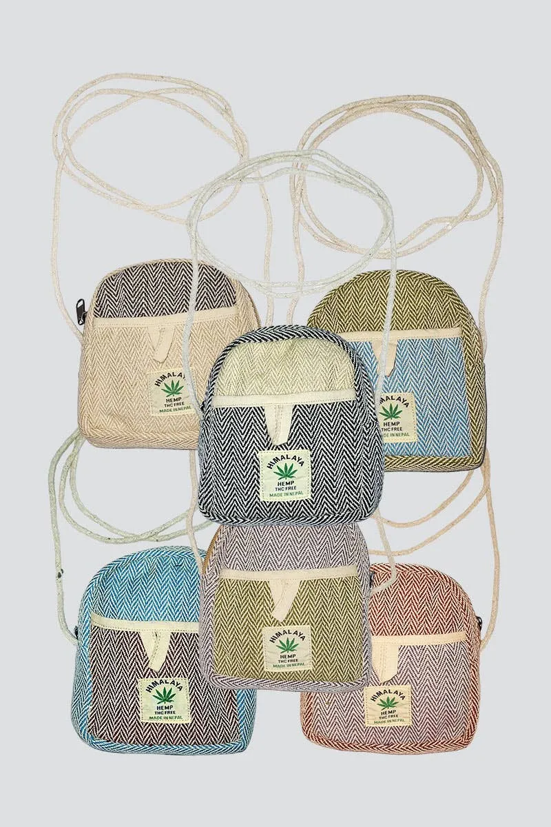Nepal Crossbody Hemp Bag