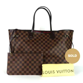 Neverfull GM Damier Ebène Canvas Tote Bag