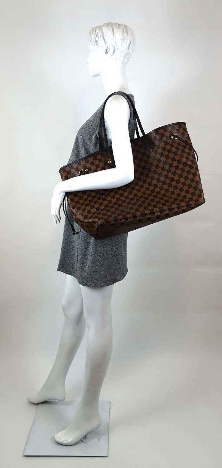 Neverfull GM Damier Ebène Canvas Tote Bag