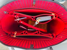 NEW! LV Neverfull NF GM Purse Organizer with Zippers, Only @AlgorithmBags® for Louis Vuitton, 3mm Felt