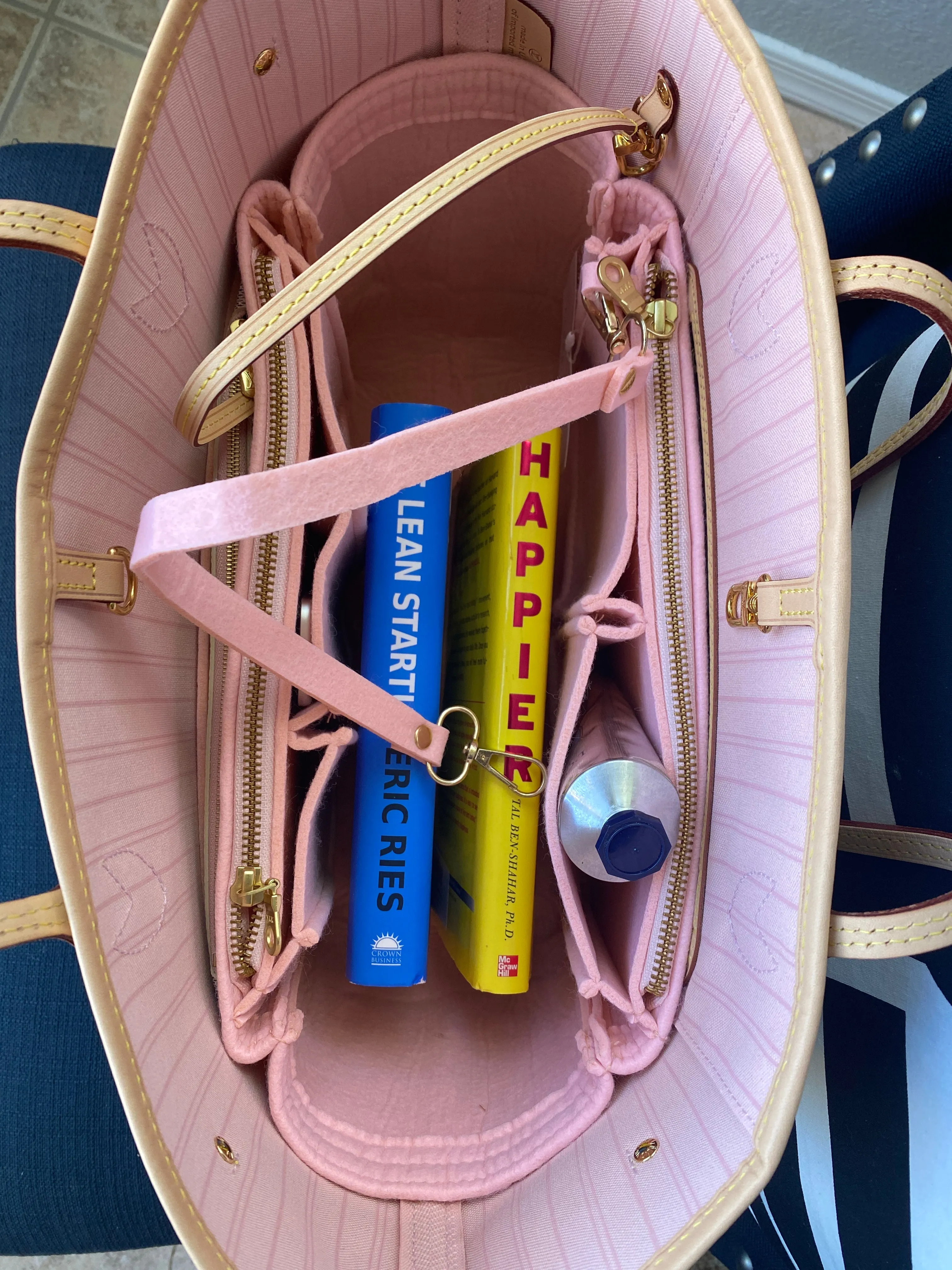 NEW! LV Neverfull NF GM Purse Organizer with Zippers, Only @AlgorithmBags® for Louis Vuitton, 3mm Felt