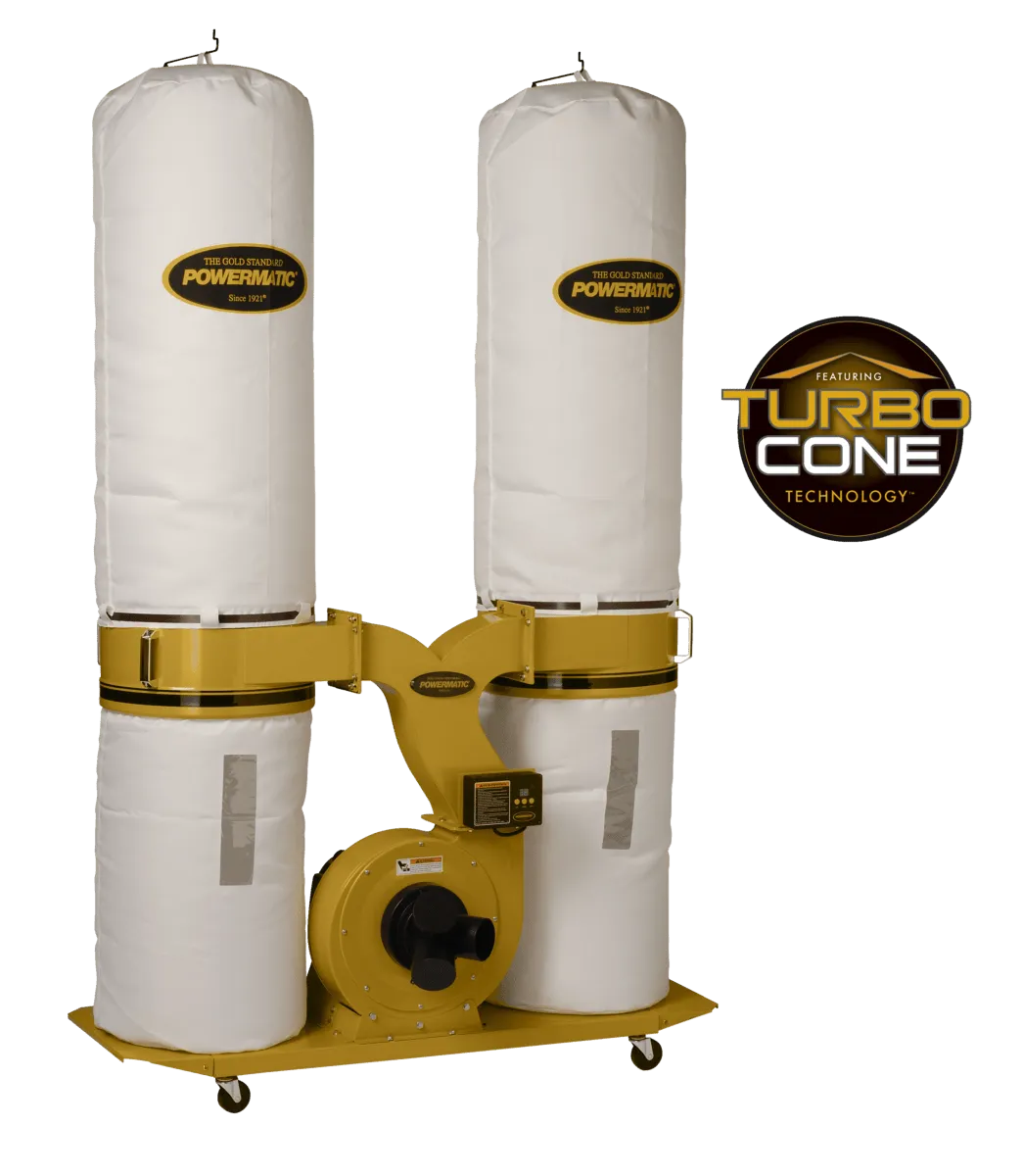 PM1900TX-BK1 Dust Collector, 3HP 1PH 230V, 30-Micron Bag Filter Kit