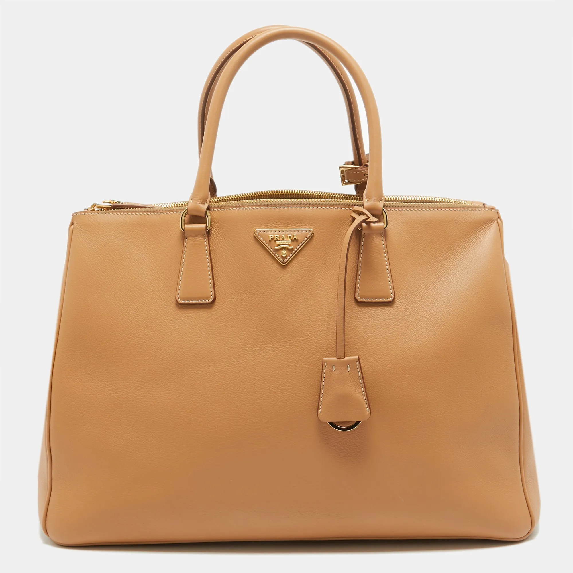 Prada Natural Leather Extra Large Galleria Tote