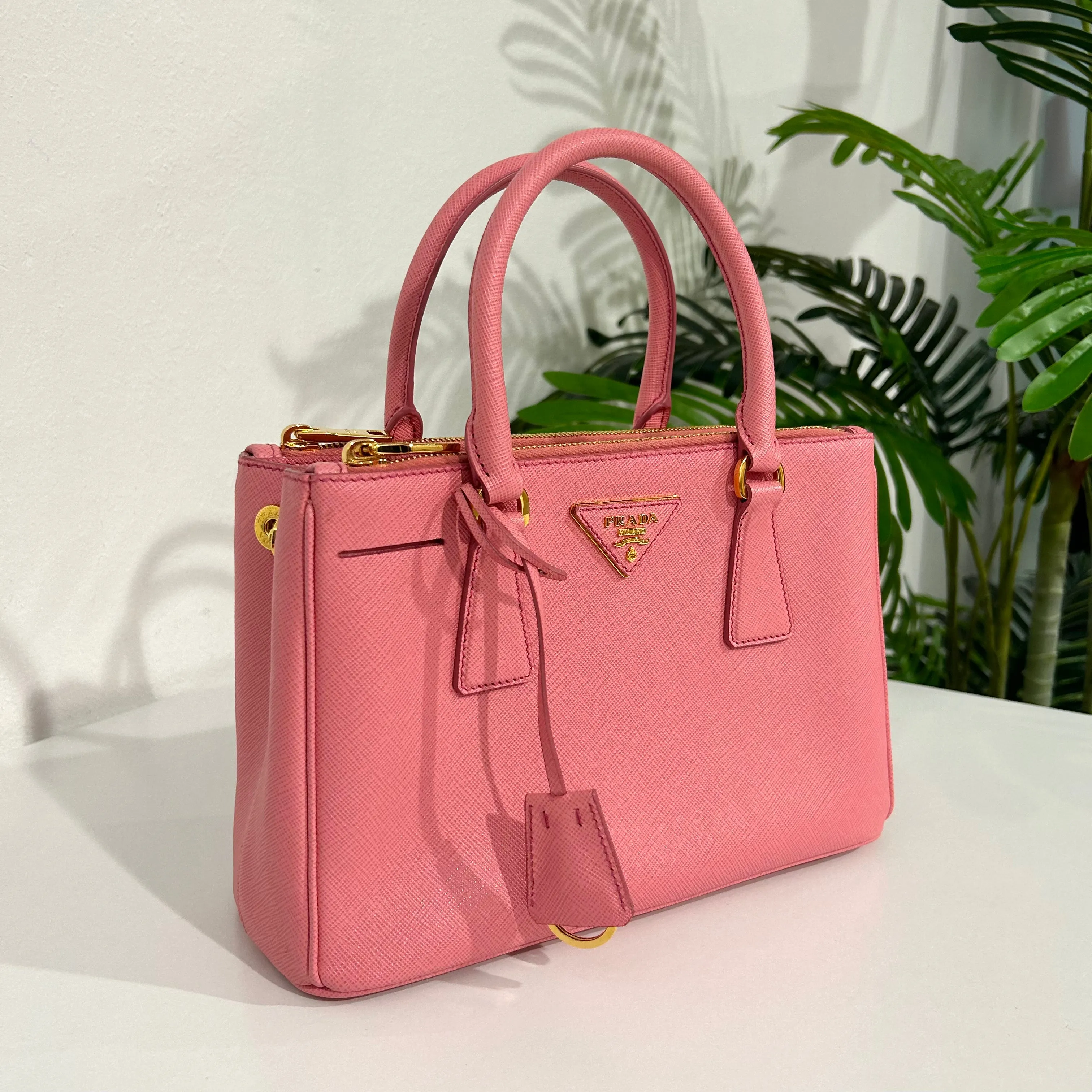 Prada Pink Galleria Saffiano Leather Bag